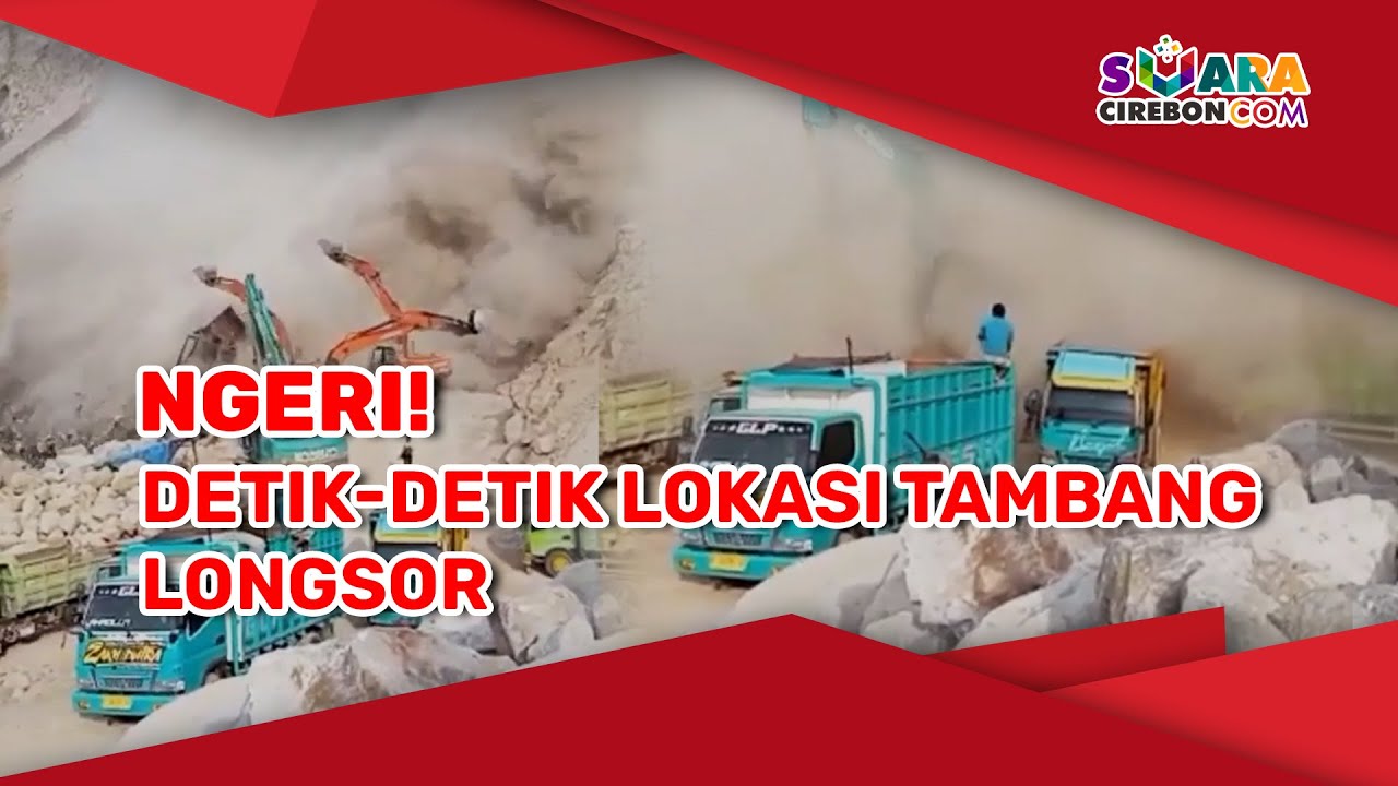 NGERI! Detik Detik Lokasi Tambang Longsor