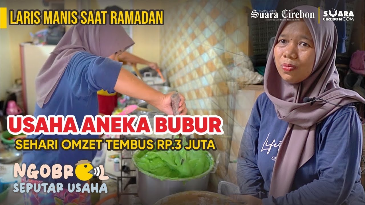 USAHA JUALAN ANEKA BUBUR, OZET PER HARI TEMBUS RP.3 JUTA