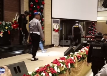 Jelang Misa, Polres Ciko Sterilkan Beberapa Gereja