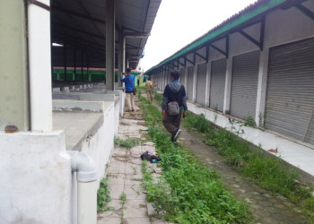 Pasar Gintung Tengah Mangkrak