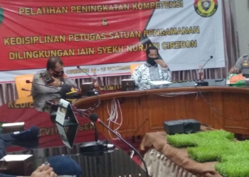 Polres Ciko Latih Satpam IAIN Cirebon