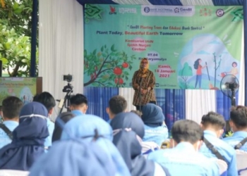 Wawali Cirebon Tanam Pohon Bersama GenBI Komisariat IAIN Syekh Nurjati