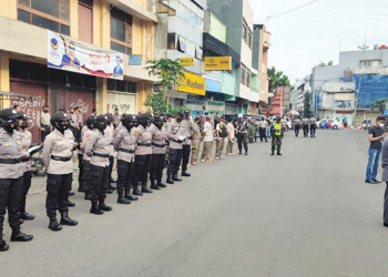 Aparat Gabungan Kawal Eksekusi Ruko di Cirebon