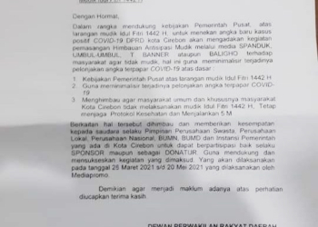 Heboh Surat Sumbangan Berkop DPRD Kota Cirebon