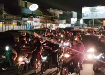 H+3 Volume Kendaraan Arus Balik di Simpang Empat Palimanan Meningkat