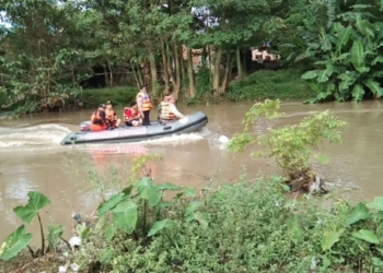 Santri Tegalgubug Hanyut di Sungai Ciwaringin