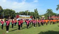 Polwan Polresta Cirebon Gelar Olahraga Bersama Suara Cirebon