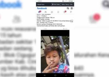 ANAK HILANG ASAL CIREBON, Dijemput Temannya ke Tegal, Tiga Hari Tidak Pulang, Tak Ada Kabar, HP Mati