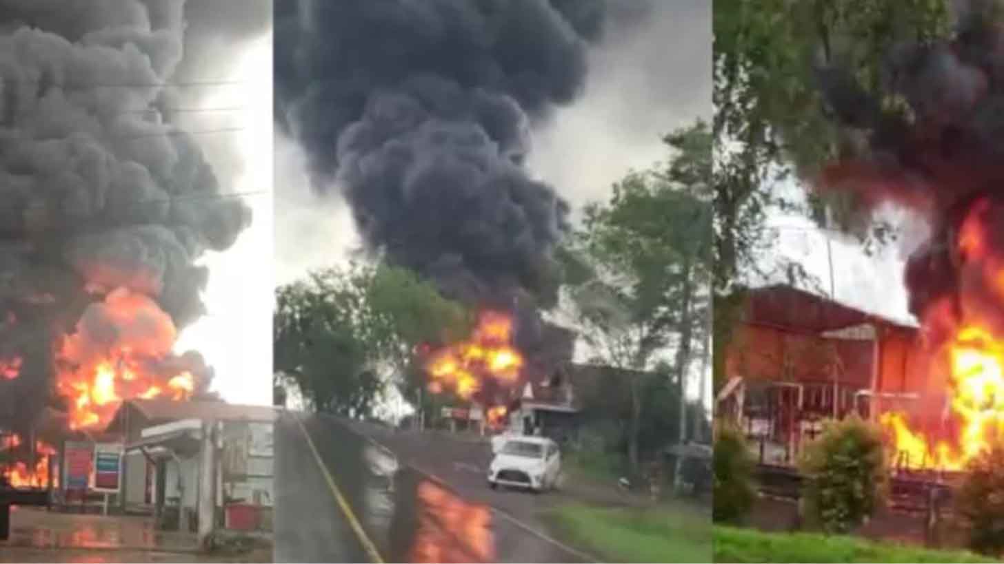 Meledak, Booster Penyaluran BBM Pertamina Terbakar Hebat di Tengah Arus Mudik Lebaran 2023