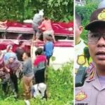 Foto: Sopir Dan Kernet Bus Kecelakaan Di Obyek Wisata Guci Tegal Jadi Tersangka Dan Ditahan 1 - Suara Cirebon