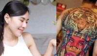 Lady Nayoan Beberkan Tatto Punggung Rendy Kjaernett Mirip Wajah Shahnaz Sadiqah
