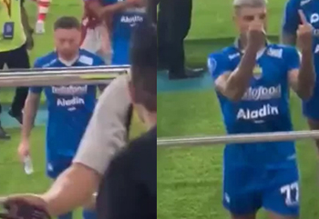 Beredar Video Marc Klok Diduga Lempar Botol Air Mineral