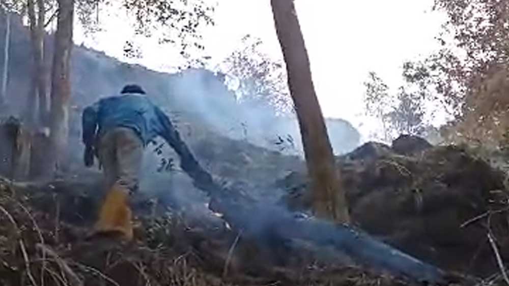 Pemadaman Kebakaran Gunung Ciremai Terkendala Angin