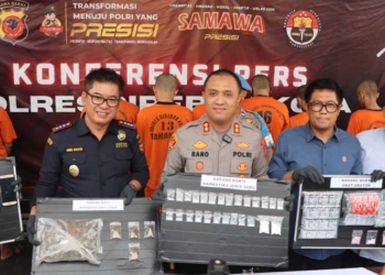 Satnarkoba Polres Ciko Bekuk 8 Tersangka, 1.500 Jiwa Selamat dari Penyalahgunaan Narkoba