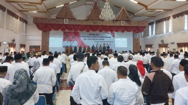334 Calon Kuwu Deklarasi Damai Pilwu Serentak 2023 Kabupaten Cirebon
