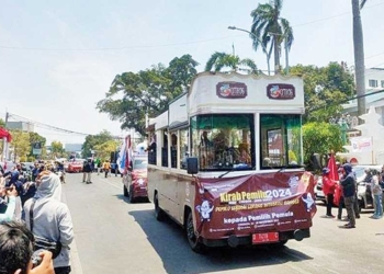 Kirab Pemilu Tiba di Kota Cirebon