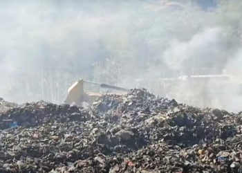 Kebakaran TPA Kopi Luhur Cirebon Masih Berstatus Siaga I