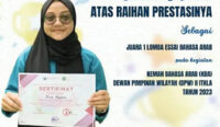 Baru Semester 3, Mahasiswa IAIN Cirebon Ini Berhasil Raih Juara 1 Lomba Essai Bahasa Arab