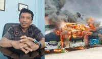 Dishub Terjunkan Tim Investigasi Kebakaran Bus Po Sahabat Di Cirebon
