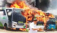 Kebakaran Di Cirebon, Ini Penyebab Lima Bus Po Sahabat Terbakar, Kerugian Masih Dihitung