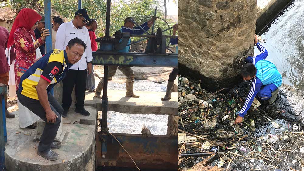 Wabup Ayu Respons Cepat, Bersihkan Sampah di Sungai Kedung Pane Kedawung Cirebon