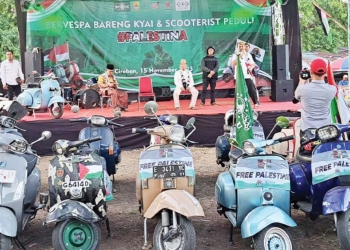 Pengusaha Cirebon Rela Lelang Vespa Antik, Hasilnya Didonasikan untuk Korban Perang di Gaza Palestina
