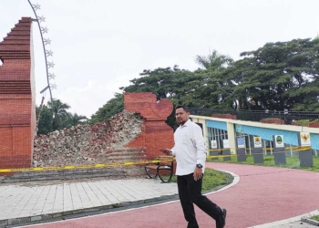 Penyebab Gapura Alun-alun Pataraksa Ambruk Gegara Pergerakan Batu
