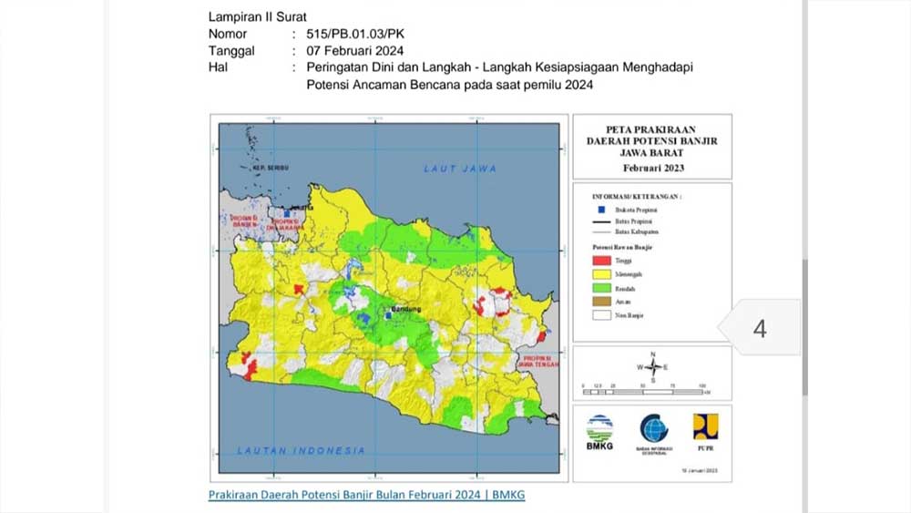Besok, Cuaca Ekstrim Berpotensi Terjang Kabupaten Cirebon di Hari Pemungutan Suara Pemilu 2024