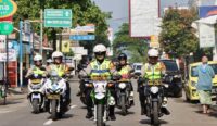 Kapolresta Cirebon Pimpin Patroli Gunakan Sepeda Motor