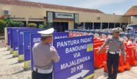 Hari Ini, Polresta Cirebon Pasang Ribuan Tolo-tolo, Titik Putar Balik Bakal Ditutup Sementara