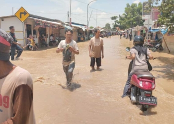 Cirebon Timur Banjir Lagi, Sungai Cisanggarung Meluap