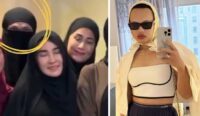 Fashion Stylish Wanda Hara Saat Kajian Ustadz Hanan Attaki Tuai Hujatan Netizen