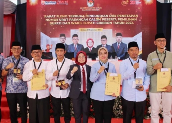 Nomor Urut Paslon Pilbup Cirebon, KPU Kabupaten Cirebon Gelar Deklarasi Kampanye Damai