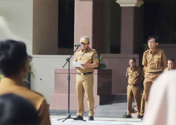 Hari Pertama Tugas, Wabup Cirebon Jigus Pimpin Apel, Tinjau Sejumlah Ruangan di Setda