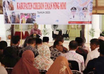 Bupati Imron Launching Program “Kabupaten Cirebon Eman Ning Mimi”, Pejabat Pemkab Cirebon Wajib Jadi Orang Tua Asuh