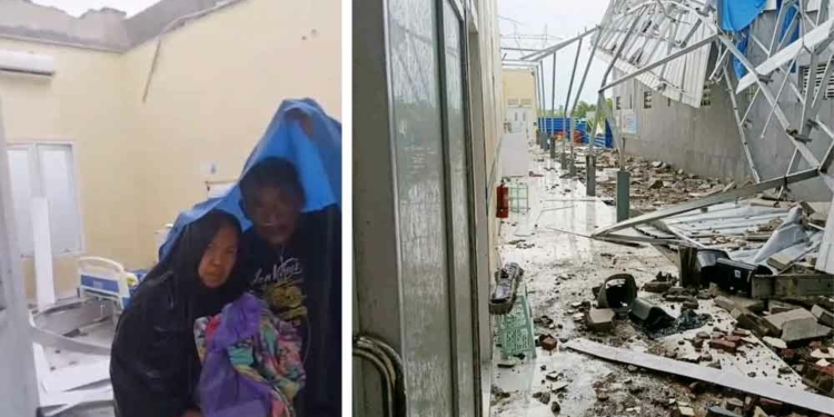 Pasien Basah Kuyup, Atap Klinik Kita Sehat Ciledug Cirebon Porak-poranda Diterjang Angin Puting Beliung