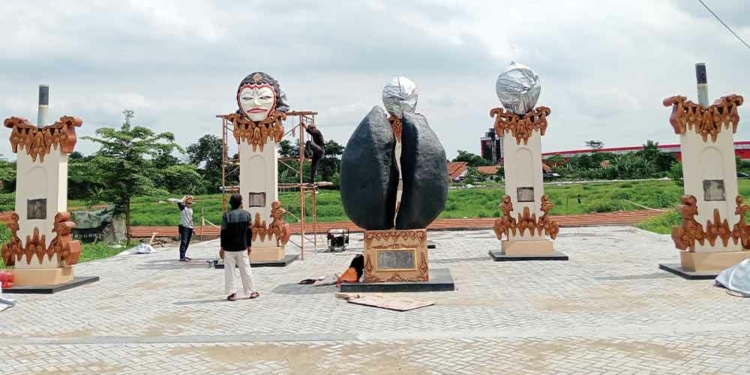 Tugu Watubelah Panca Wanda Bakal Jadi Ikon Baru Kabupaten Cirebon