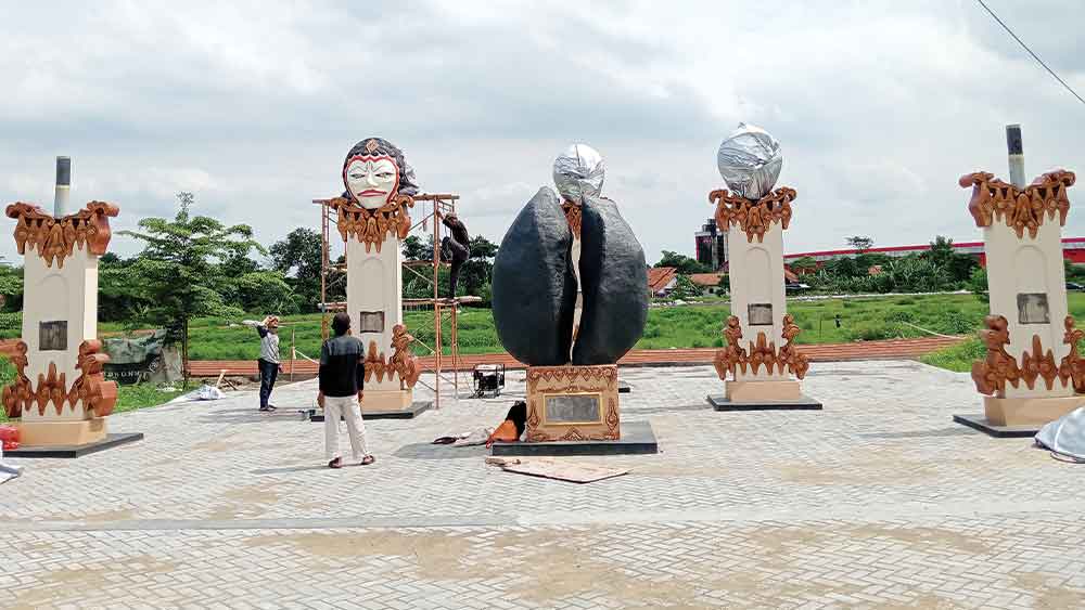 Tugu Watubelah Panca Wanda Bakal Jadi Ikon Baru Kabupaten Cirebon