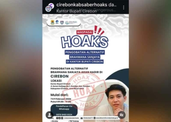 Iklan Pengobatan Alternatif di Kantor Bupati Cirebon Hoaks
