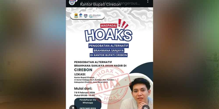 Iklan Pengobatan Alternatif di Kantor Bupati Cirebon Hoaks