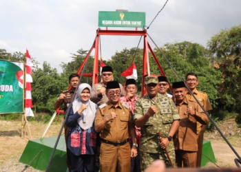Bupati Cirebon Hadiri Launching Jembatan Garuda di Desa Babakan
