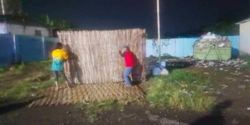 TPS Liar di Kawasan Kuliner Batik Trusmi Cirebon Dipagar