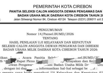 Daftar Nama 24 Calon Direksi Dan Dewas Bumd Kota Cirebon Lolos Ukk