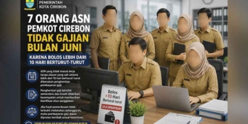 Mangkir 10 Hari, Gaji 7 Asn Pemkot Cirebon Ditahan