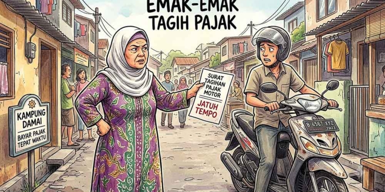 Bpkpd Rekrut Emak-Emak Buru Penunggak Pajak Kendaraan Di Cirebon