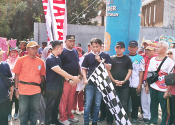 Ratusan Warga Meriahkan Jalan Sehat Pesta Talun Cirebon, CFD Resmi Dibuka 1 Jalan Sehat Talun Cirebon