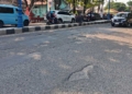 Kondisi Jalan Wahidin, Kota Cirebon Sebelum Diperbaiki, Rabu, 23 September 2026.