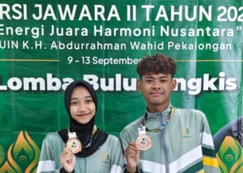 Pasangan Bulutangkis Ganda Campuran Uin Siber Cirebon, Muhammad Fathir Rohmawi Dan Jihan Nabila Putri, Meraih Juara Iii Pada Porsi Jawara Ii Ptkin Se-Jawa Dan Madura.