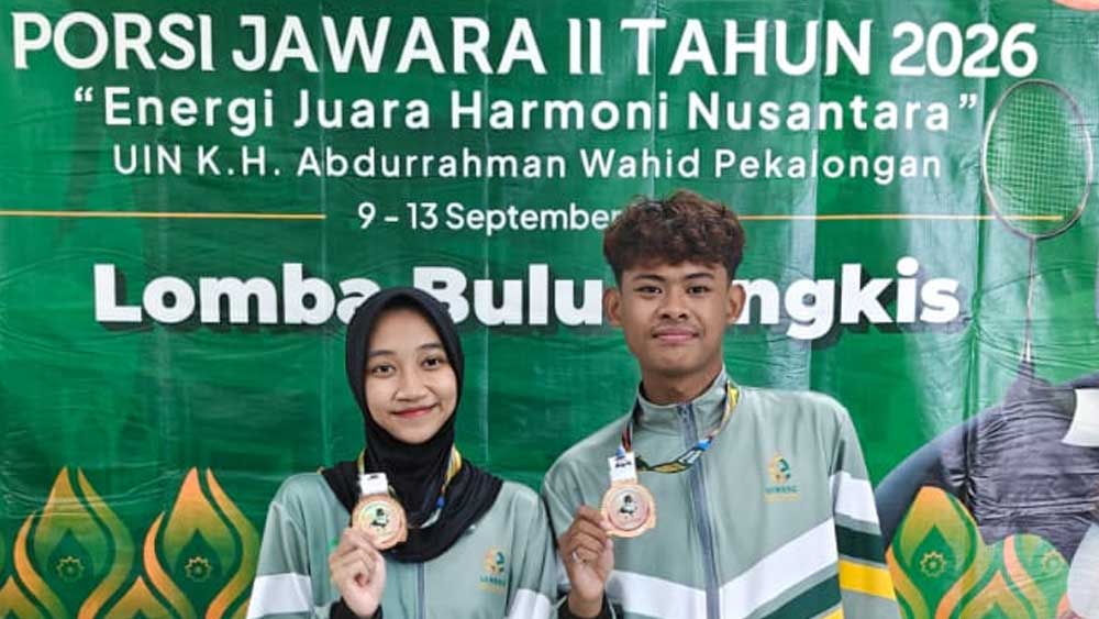 Bulutangkis Ganda Campuran UIN Siber Cirebon Raih Juara III PORSI Jawara II 1 Pasangan Bulutangkis Ganda Campuran Uin Siber Cirebon, Muhammad Fathir Rohmawi Dan Jihan Nabila Putri, Meraih Juara Iii Pada Porsi Jawara Ii Ptkin Se-Jawa Dan Madura.