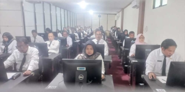 Ratusan Asn Kabupaten Cirebon Saat Mengikuti Profiling Atau Pemetaan Potensi Dan Kompetensi Di Aula Bkpsdm Kabupaten Cirebon, Selasa, 27 Oktober 2026.